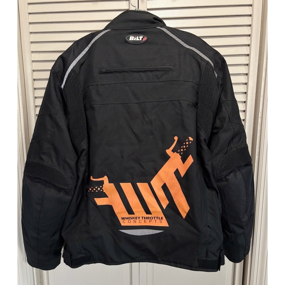 BiLT Motorcycle Armored Jacket Mens XL Black Biker BLW 42 Zip Up EUC 7/2019 - Picture 8 of 15